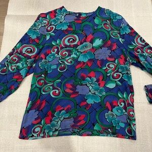 [14] Vintage Cimone Multicoloured Floral Blouse